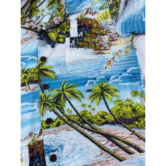 Made In USA Hawaii Little Boys Size 8 100% Rayon Hawaiian Shirt - Picture 5 of 12